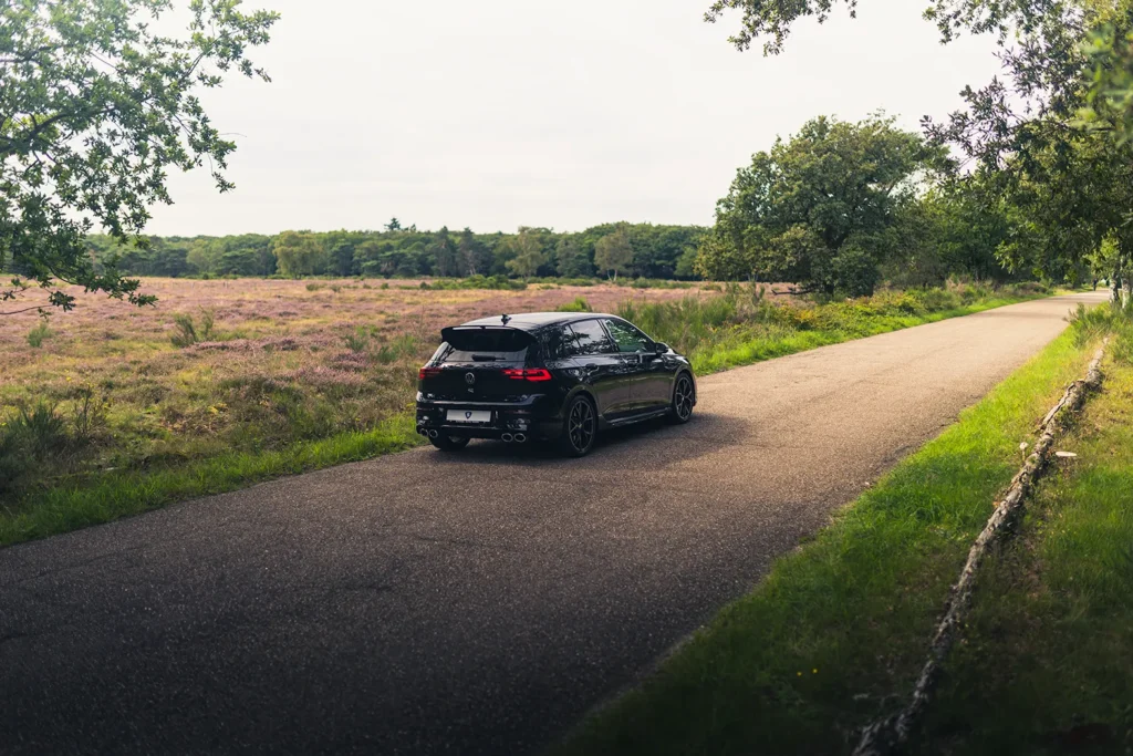 automotive fotograaf Volkswagen Golf 8R fotoshoot auto heide