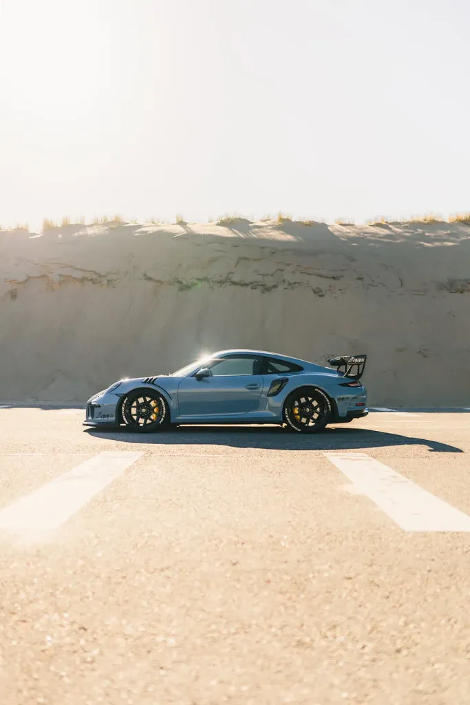 Auto fotografie Porsche GT3 RS auto fotograaf Maasvlakte duinen